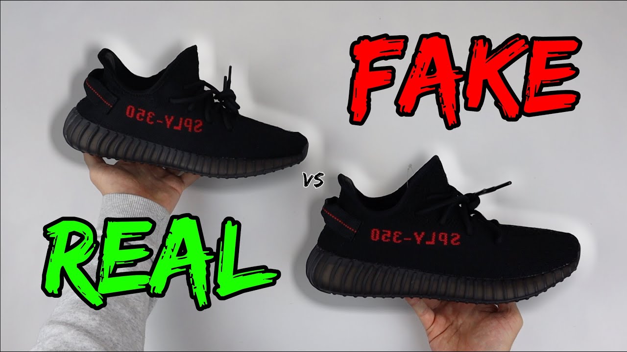 НАСТОЯЩИЕ ИЛИ ПОДДЕЛЬНЫЕ! СРАВНЕНИЕ ADIDAS YEEZY 350 V2 BRED!