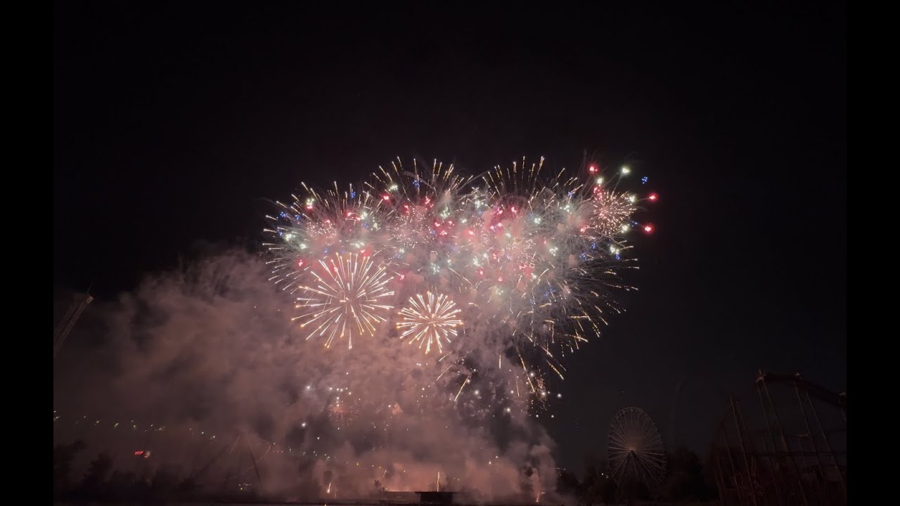 Feux d'artifice du Canada 2025 ''fireworks'' par Blue Stars Pyrotechnics à LaRonde pour l'I.F.L.Q