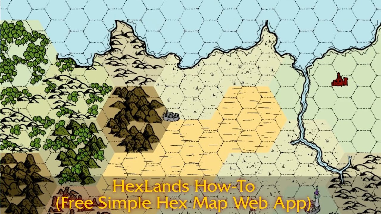 HexLands Free Simple Web Hex Map Creator How-To