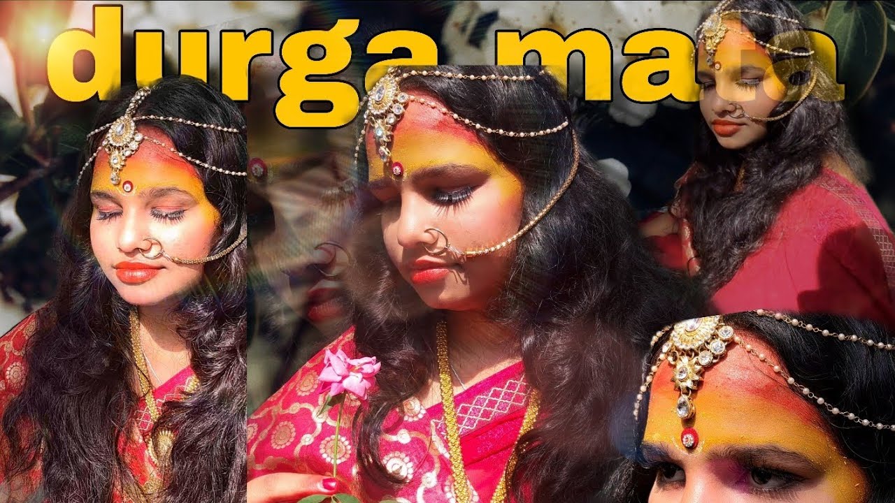 Navratri special 🌺|durga mata look recreate 🌺😍|