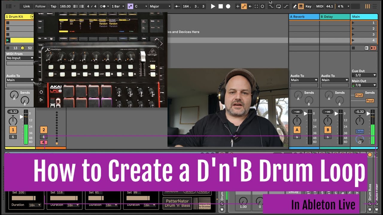 Как мгновенно создать драм-луп в стиле D'n'B в Ableton Live с помощью устройства D'n'B Beat Gener...