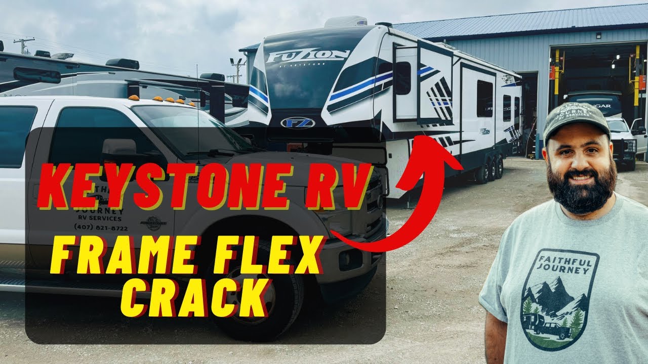 Ремонт и устранение трещин в гибкой раме автодома Keystone RV!