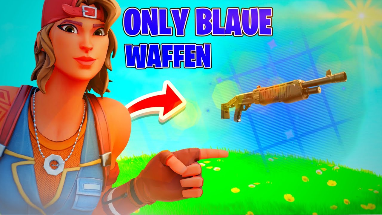 FORTNITE, aber ich darf NUR BLAUE WAFFEN benutzen 😱😳(unmöglich…🤢)
