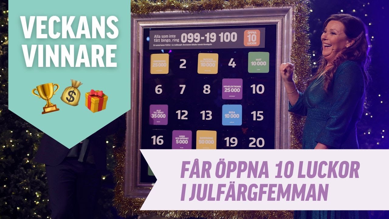 FÅR ÖPPNA 10 LUCKOR I FÄRGFEMMAN!