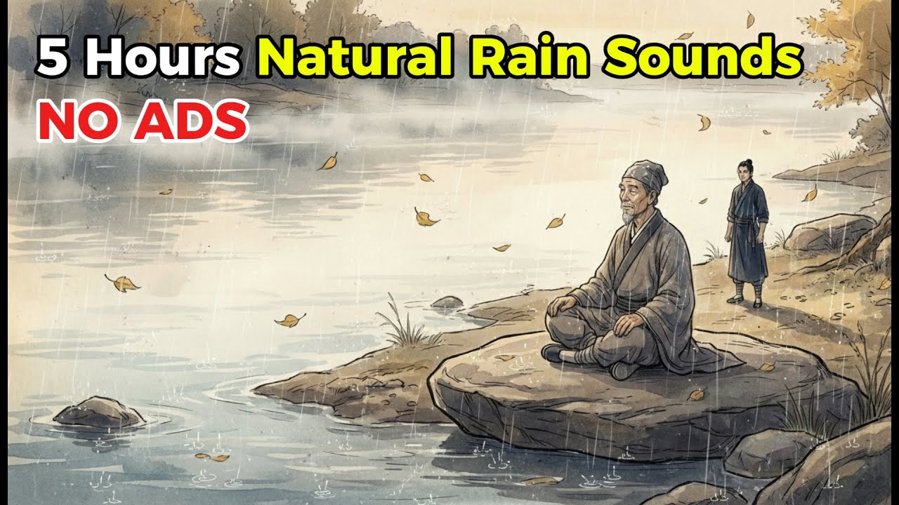 [5 HOURS] Natural Rain Sounds 🌧️ |Relaxing Rain Sounds for Studying, Meditation & Sleep
