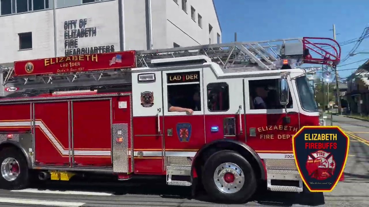 ***TECH RESCUE*** Elizabeth Fire Department (NJ) Responding into Roselle for a tech rescue!
