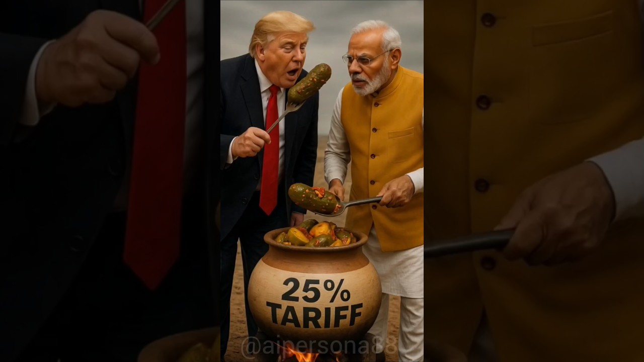 Modi & Trump Face-Off: The 25% Tariff Twist | Political Satire in Desert&nbsp;#funny&nbsp;#politicalhumor