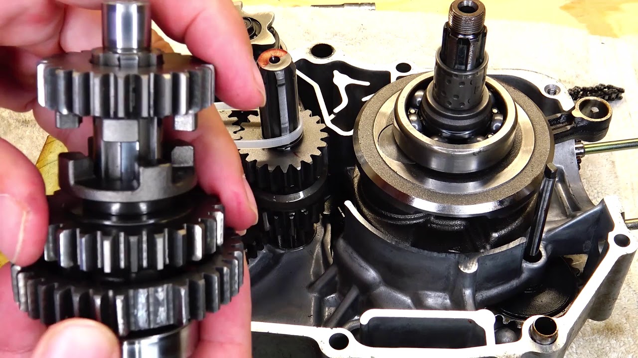 How the honda crf50 and crf70 3 speed transmission works and shifts.
