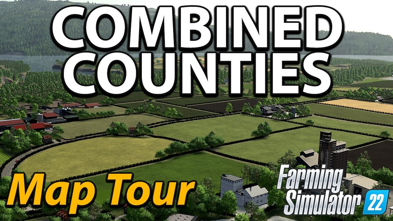 HUGE SCALE FARMING! | FOUR MAPS ROLLED INTO ONE | COMBINED COUNTIES MAP TOUR! 🗺️ GRAINMAN TRAVELS ✈️