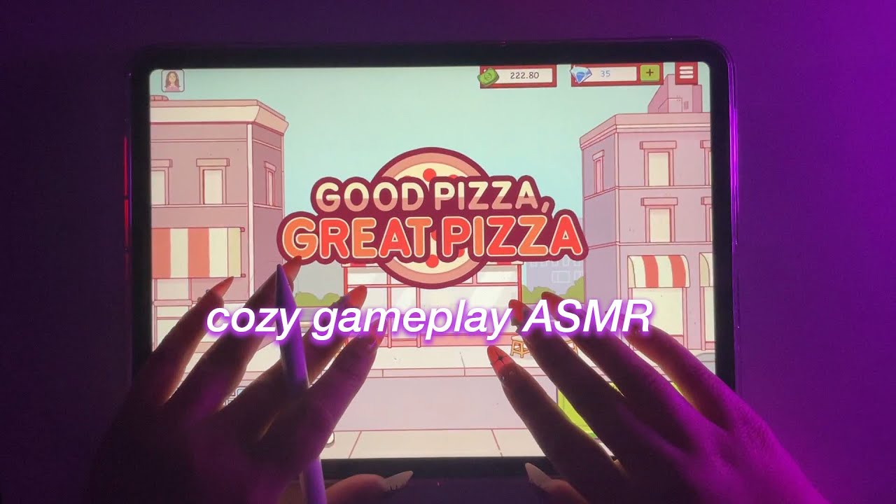 ASMR / Good Pizza Great Pizza on my iPad! Ep. 4 /  Screen Scratching & Tapping, NO Whispering
