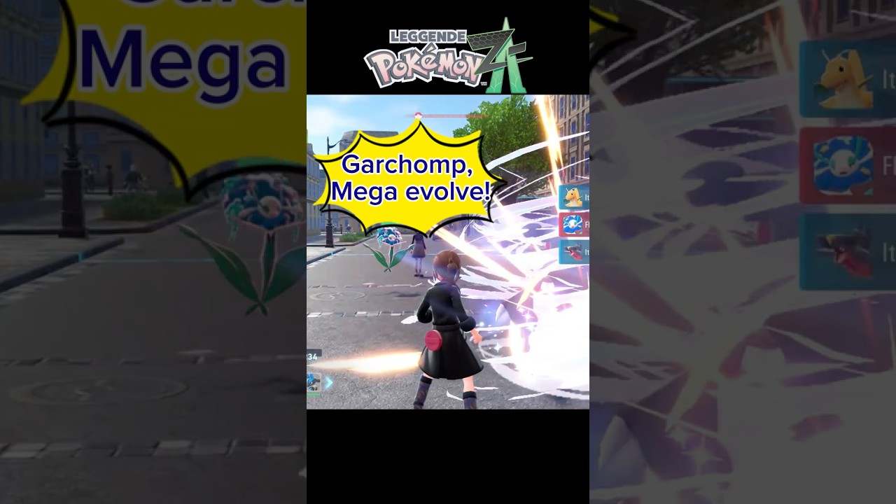 Mega Garchomp First Look ~ Pokemon Legends #ZA #megapokemon #switch2