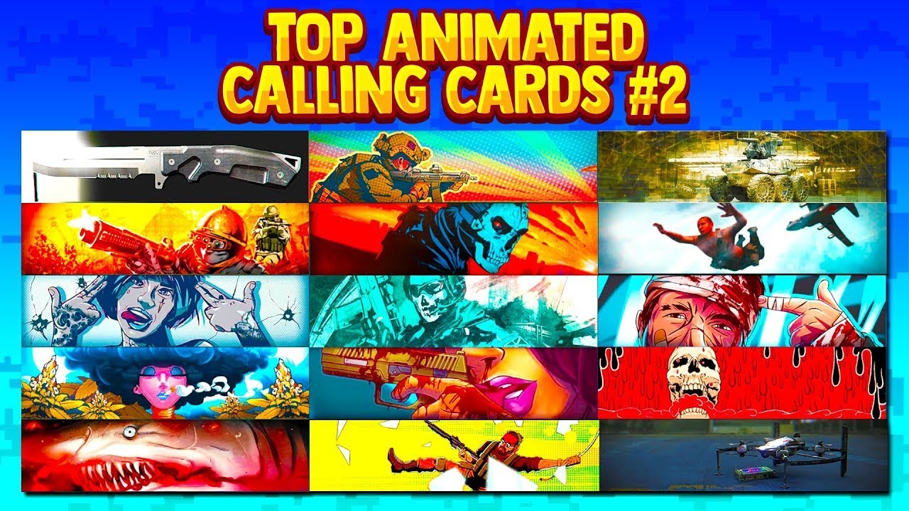 BEST ANIMATED CALLING CARDS in Modern Warfare PART 2 *Rare*