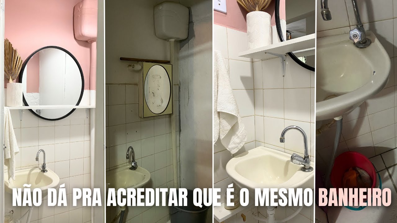 Inacreditável! Transformação de banheiro abandonado gastando pouco