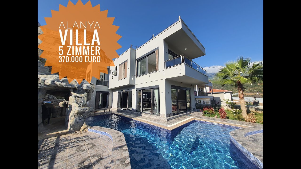 Verkauft / Alanya Kargıcak / 5 Zimmer /  265 m² / 4 Badezimmer / Private Pool / Grundfläche / 580 m²