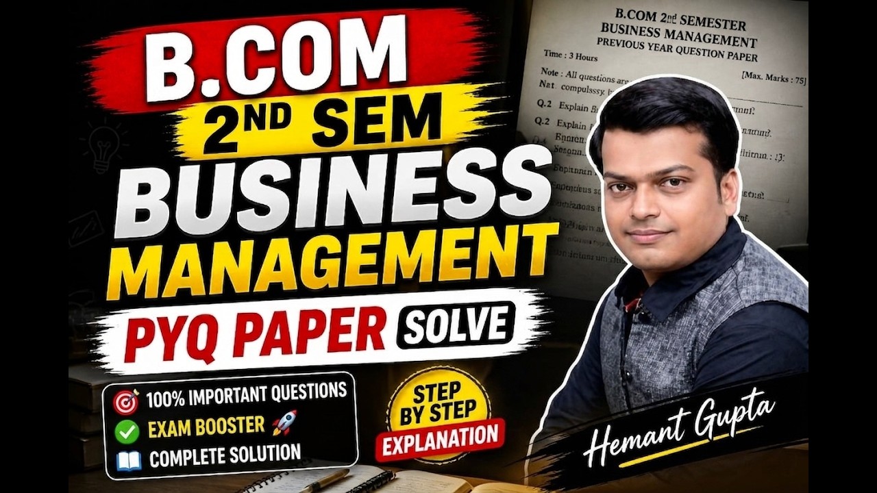 b.com 2nd semester Business Management paper | BCom Business Management Solved Paper