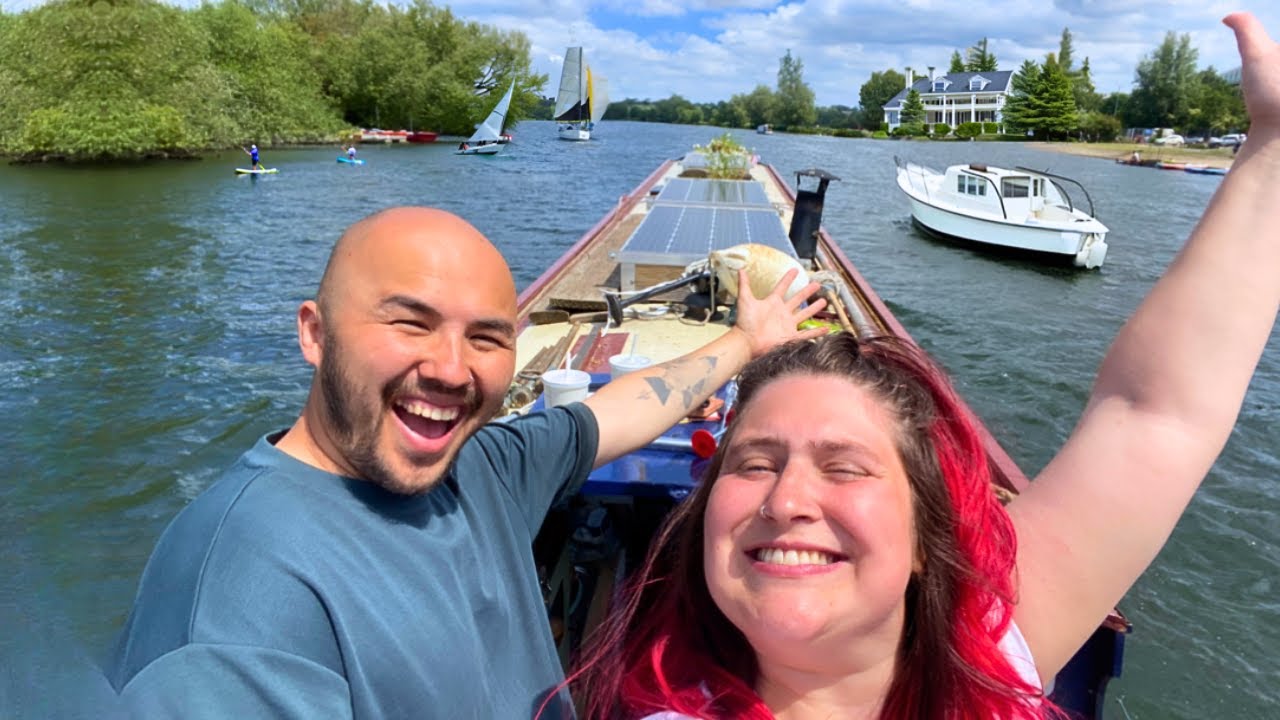 We left canal life for RIVER life | Narrowboat on the Thames - 136