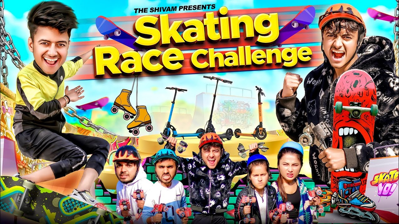 SKATING RACE CHALLENGE || THE SHIVAM