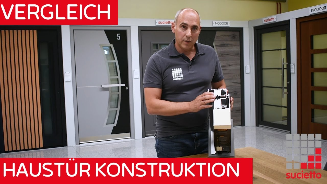 Vergleich Haustüre Flügelüberdeckend zu Einsatzfüllung.