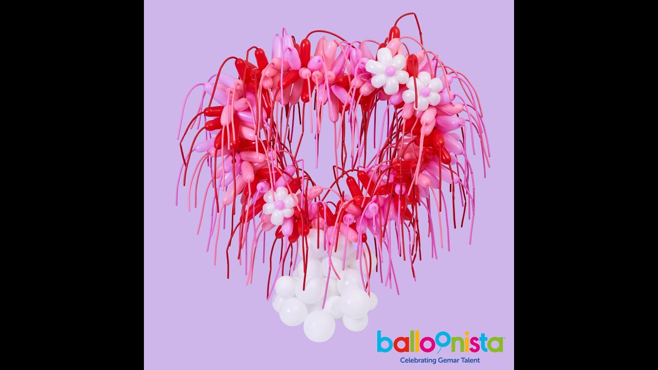 Decorazione centrotavola con palloncini per San Valentino