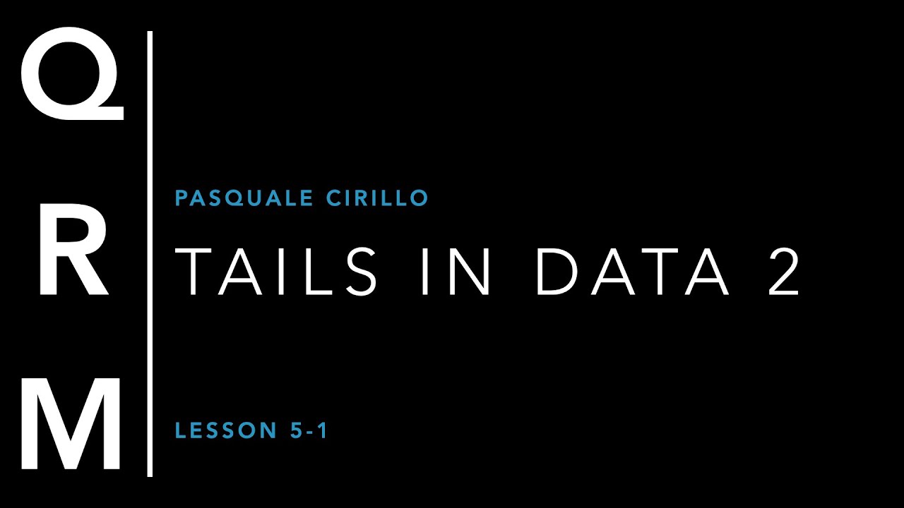 QRM 5-1: Tails in Data - MS Plot and Concentration Profile