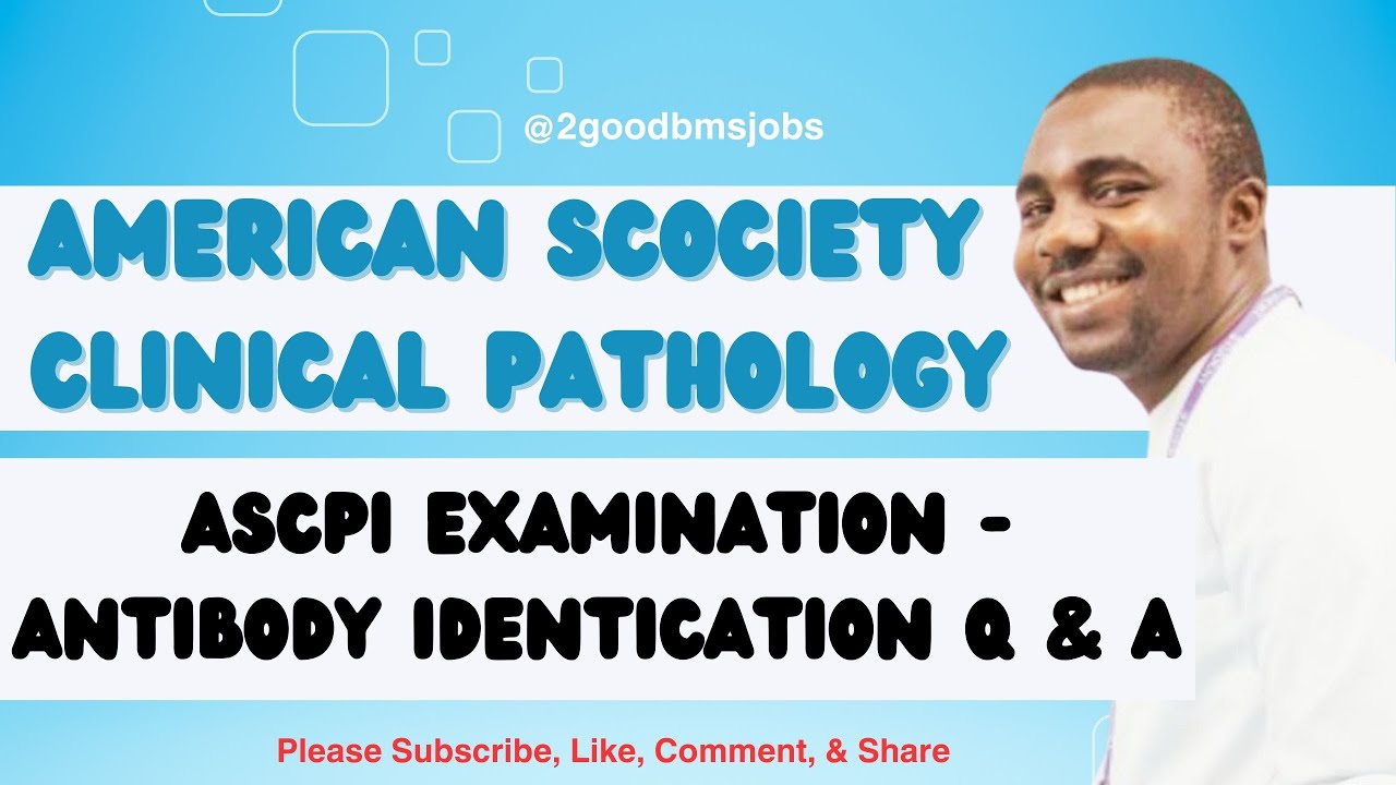 AMERICAN SOCIETY FOR CLINICAL PATHOLOGY EXAM Q & A - ANTIBODY IDENTIFICATION/DISCUSSION