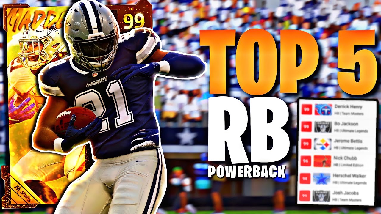 THE TOP 5 *POWER BACKS* IN MADDEN 21 ULTIMATE TEAM!!