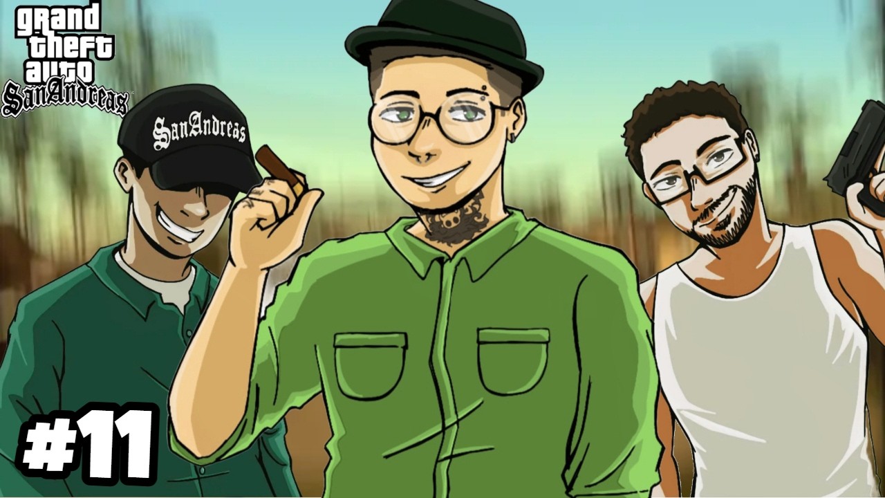 Top 10 Cigarros e Marcos sendo Surrado 🚬😵 - GTA San Andreas Definitive Edition #11