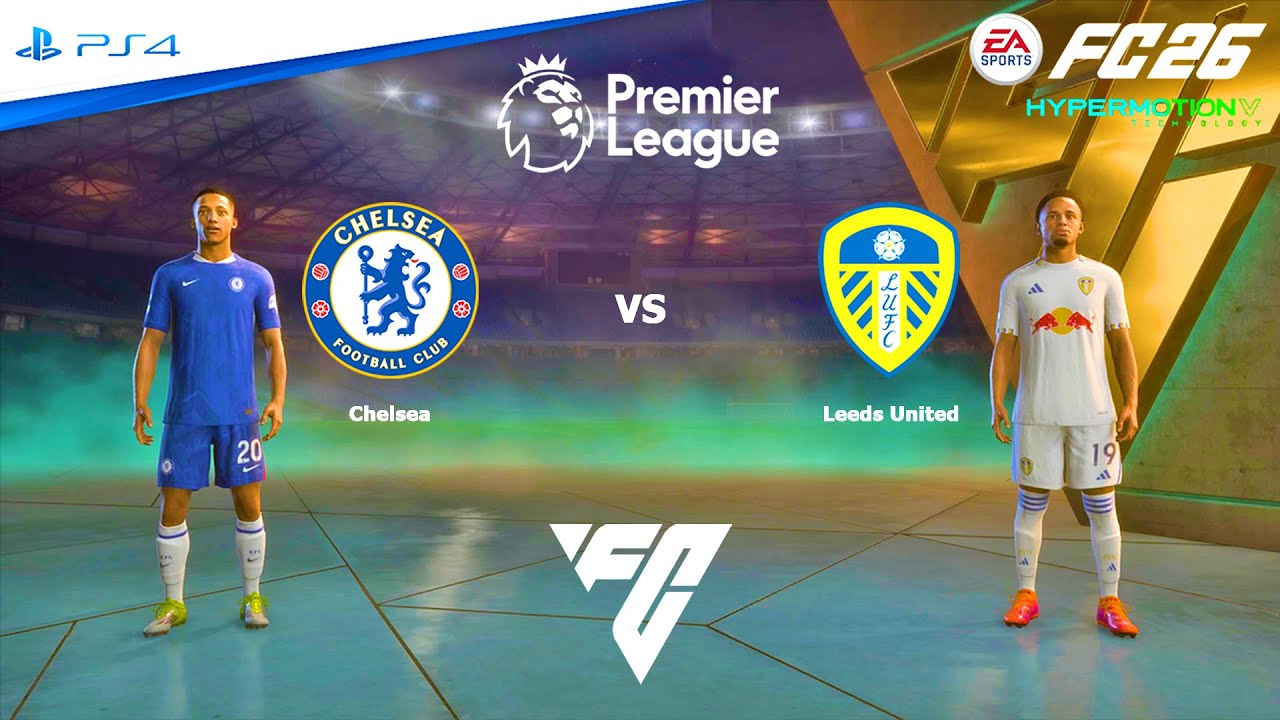 EA Sports FC 26: Челси против Лидс Юнайтед - Премьер-лига | Полный матч на PS4 Pro