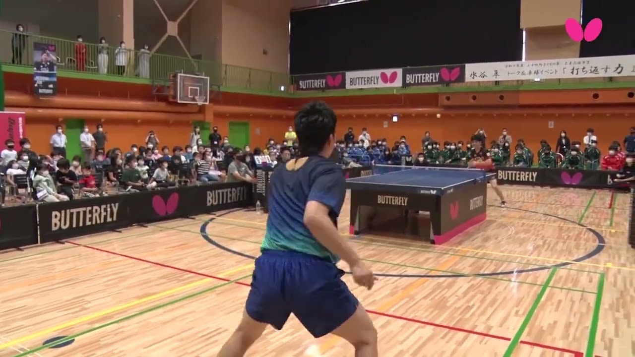 Jun Mizutani still sharp in his defensive rally play (Video source : Butterfly Twitter)