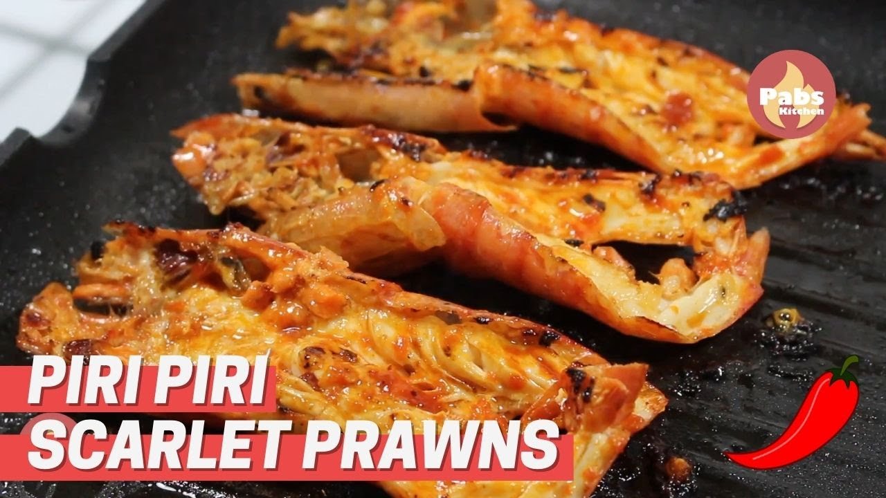 Spicy Piri Piri Pan-Grilled Prawns Recipe | Grilling Tips & Tricks 🦐🔥- Pabs Kitchen