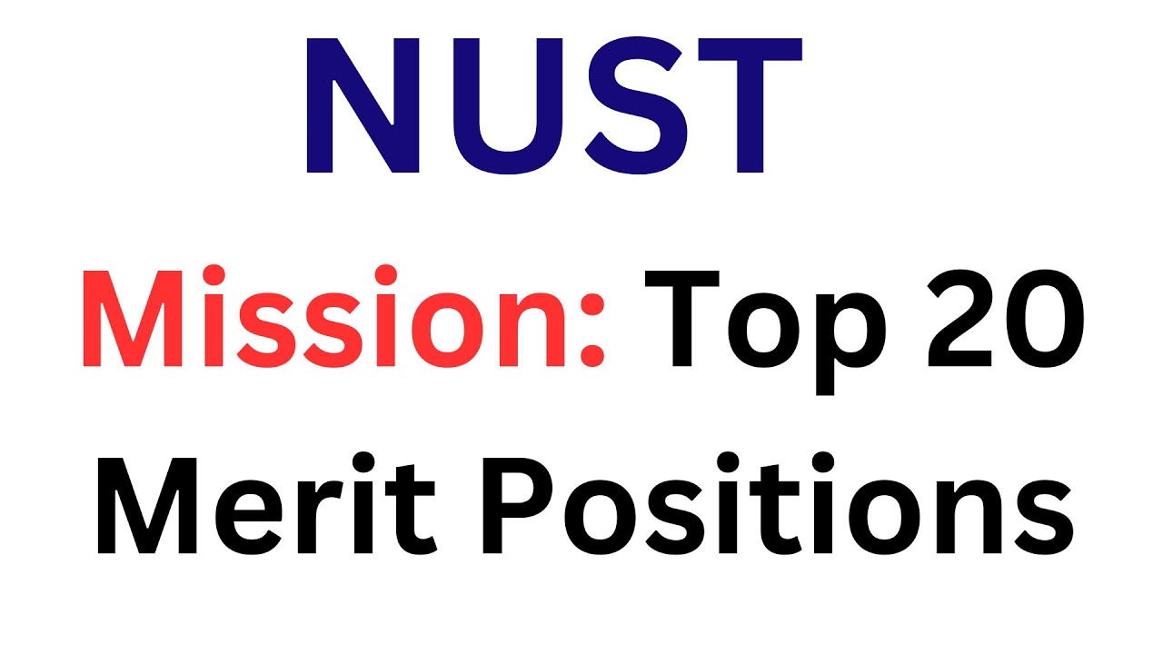 NUST Admission 2026 I NUST NET Preparation I NUST University Entry Test Preparation I NUST Test 2026