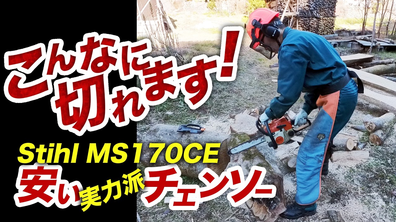10年使っても壊れない！MS170というStihlの名機の実力を見てください！