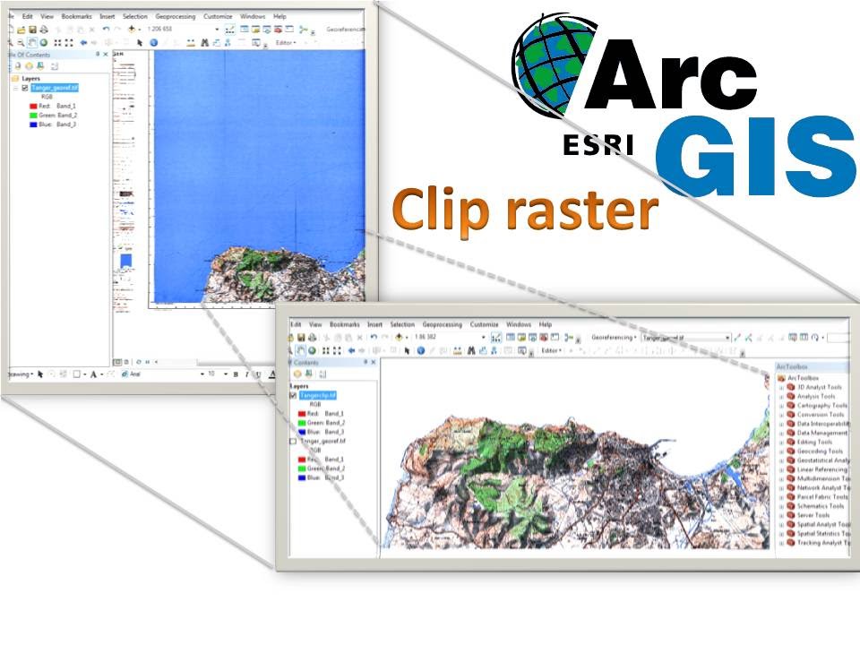 ArcGis clip raster by shapefile