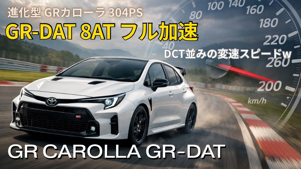 GRカローラ RZ 2025年モデル GR-DAT 0-100km/h加速！｜ ATの常識を超える速さ。購入前に知りたい最新スペックと実力を検証