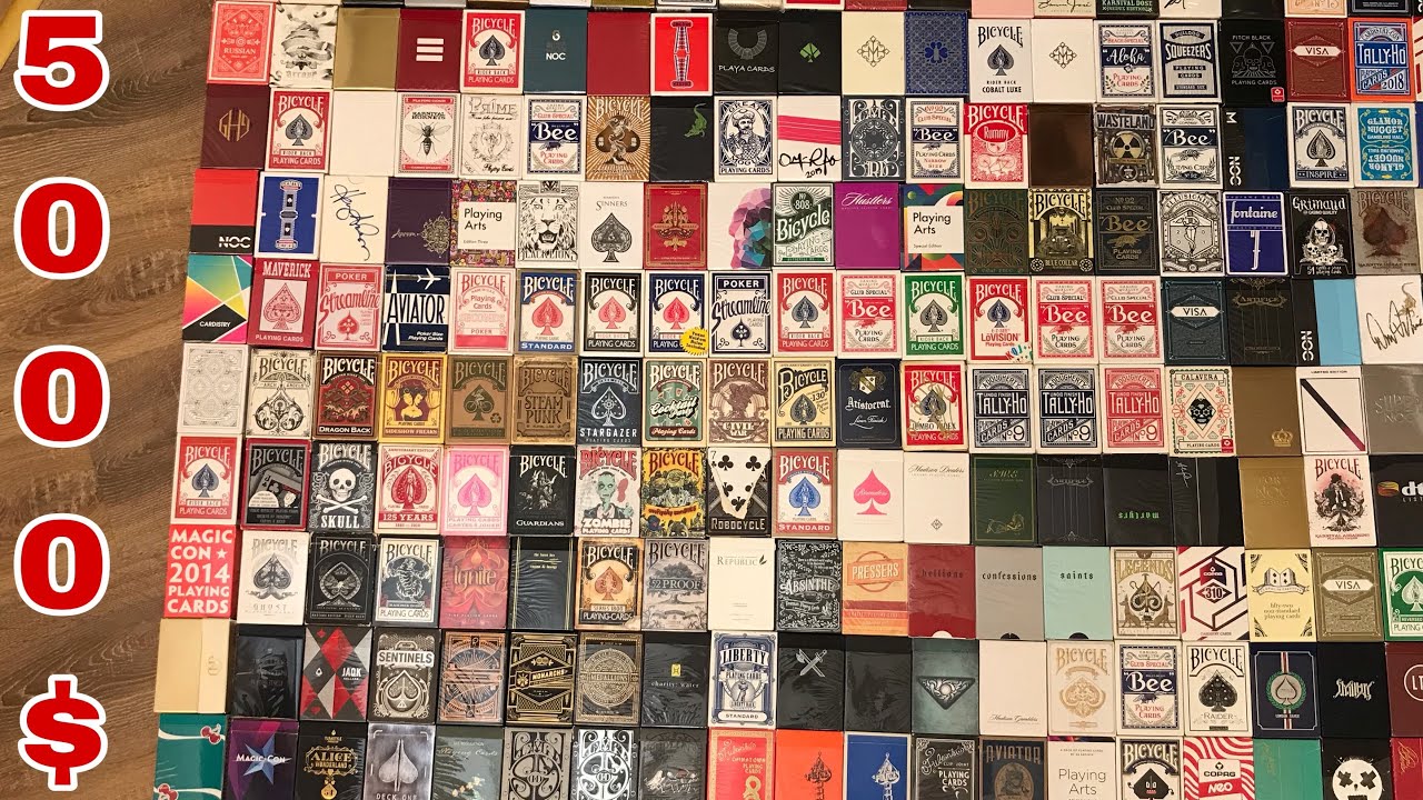 МОЯ КОЛЛЕКЦИЯ КАРТ СТОИМОСТЬЮ 150 000 ГРН, 5500 $, 360000 РУБЛЕЙ - PLAYING CARDS COLLECTION