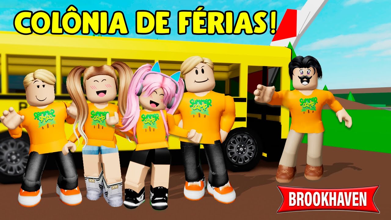 VIAGEM PARA A COLÔNIA DE FÉRIAS EM BROOKHAVEN! Historinhas Brookhaven RP 🏡 │ ROBLOX