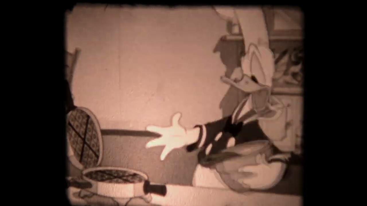 Donald Duck coocking - Rare 8mm film (No sound)