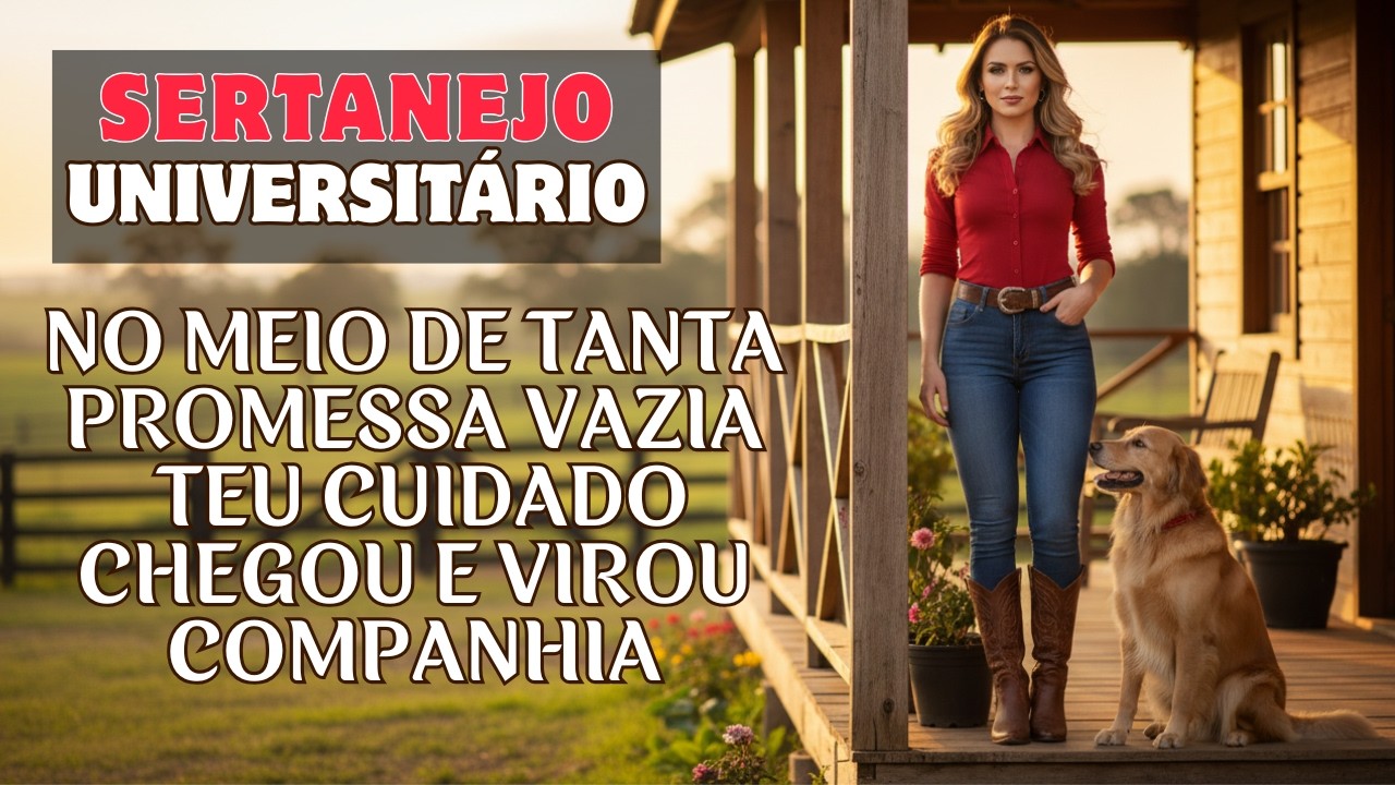 SERTANEJO UNIVERSITÁRIO | No meio de tanta promessa vazia Teu cuidado chegou e virou companhia