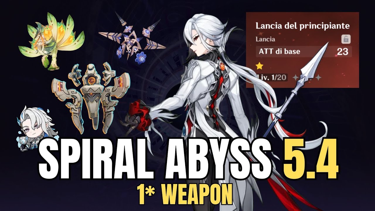 SPIRAL ABYSS 36* con ARLECCHINO ARMA 1* LVL 1 | Genshin Impact - Spiral Abyss 5.4