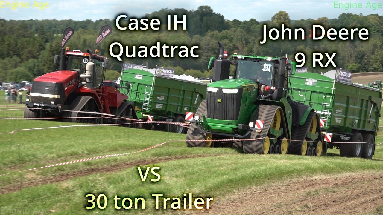 Big Agriculture Track Tractors / John Deere 9RX 640 vs CASE IH 620 Quadtrac