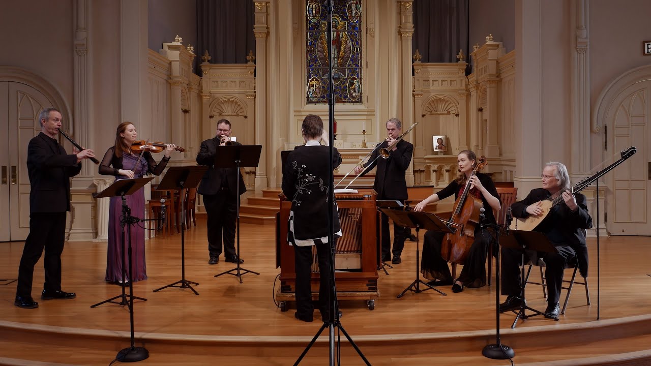 Johann Schop: Pavan in F Major, Voices of Music. Cornetto, sackbuts and strings. 4K UHD video.