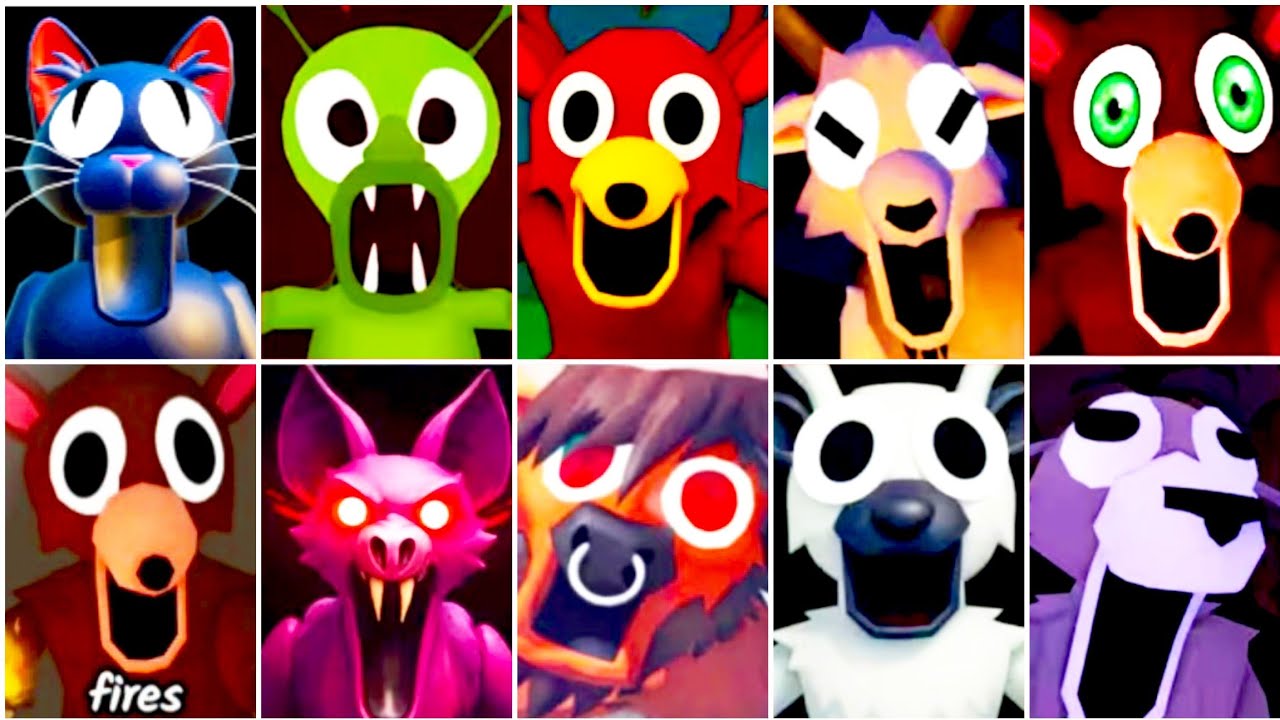 [UPD] Escape from 99 Nights in the forest monster Vs All Same Versions Jumpscares#99nightintheforest
