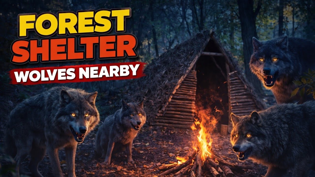 Simple Outdoor shelter to Be Save From Wild Animals 