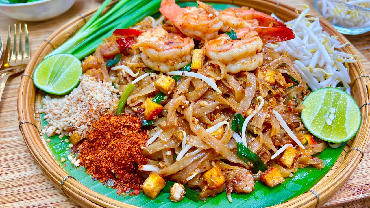 ผัดไทยกุ้งสด สูตรน้ำซอสเข้มข้นใครผัดก็อร่อย เส้นเหนียวนุ่มกุ้งเนื้อเด้งอร่อยมาก