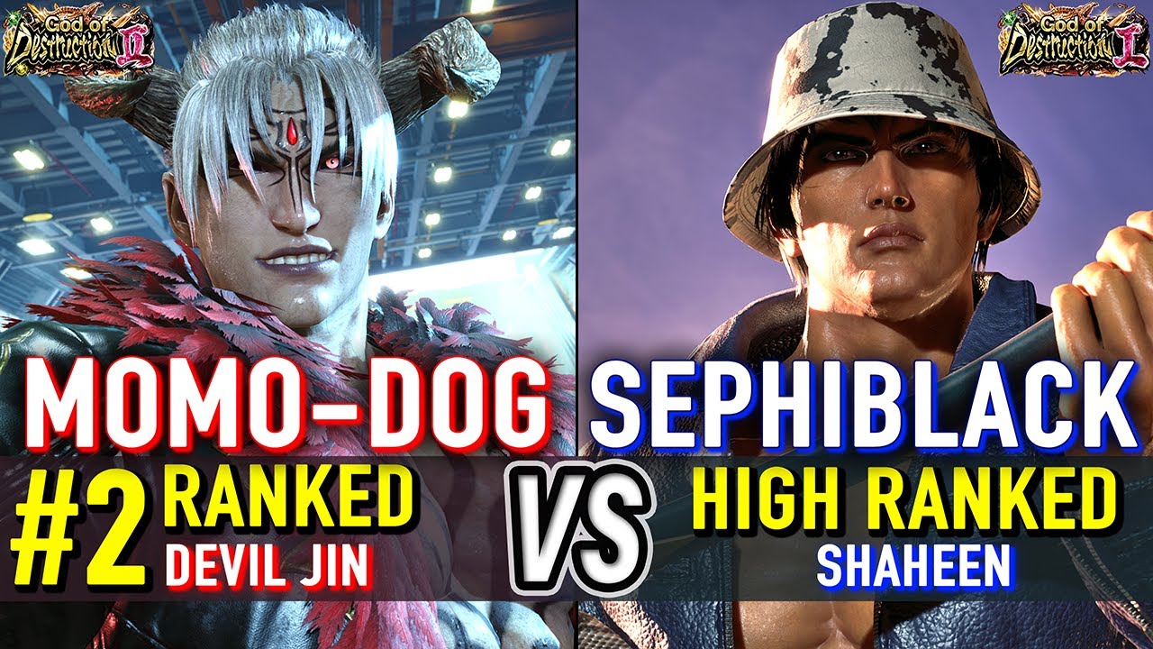 T8 🔥 MOMO-DOG (#2 Ranked Devil Jin) vs SEPHIBLACK (Shaheen) 🔥 Tekken 8 High Level Gameplay
