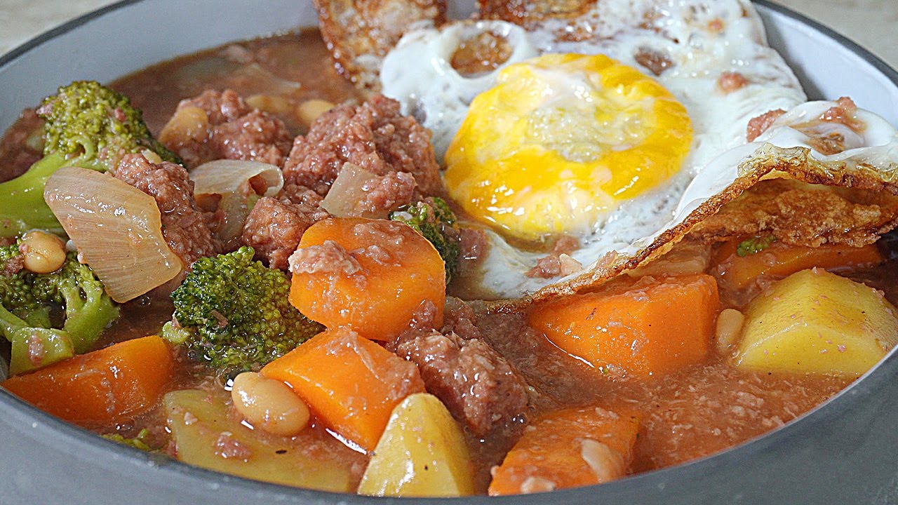 Corned Beef Hash Soup / Stew / From a can to a bowl