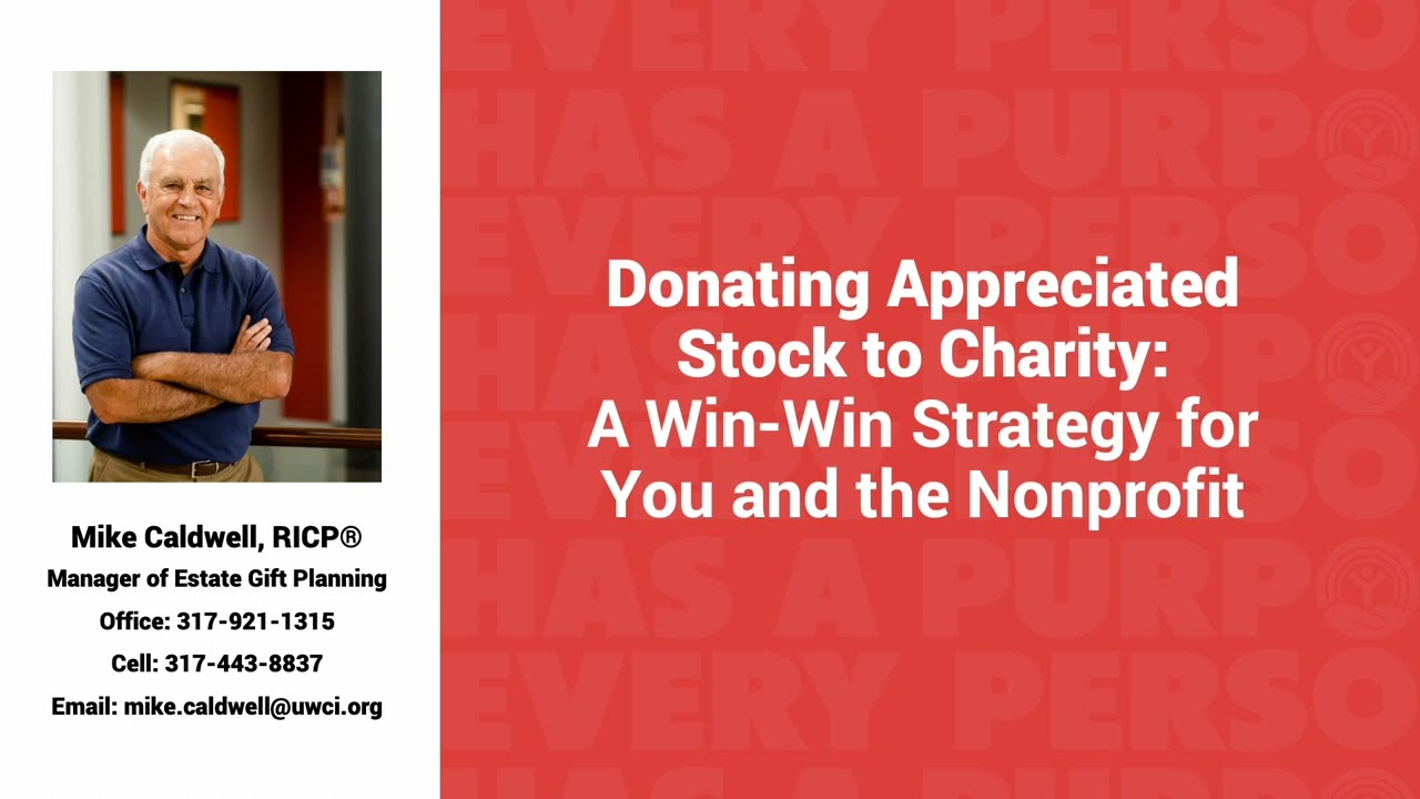 Donating Appreciated Stock To Charity: A Win-Win Strategy for You and The Nonprofit