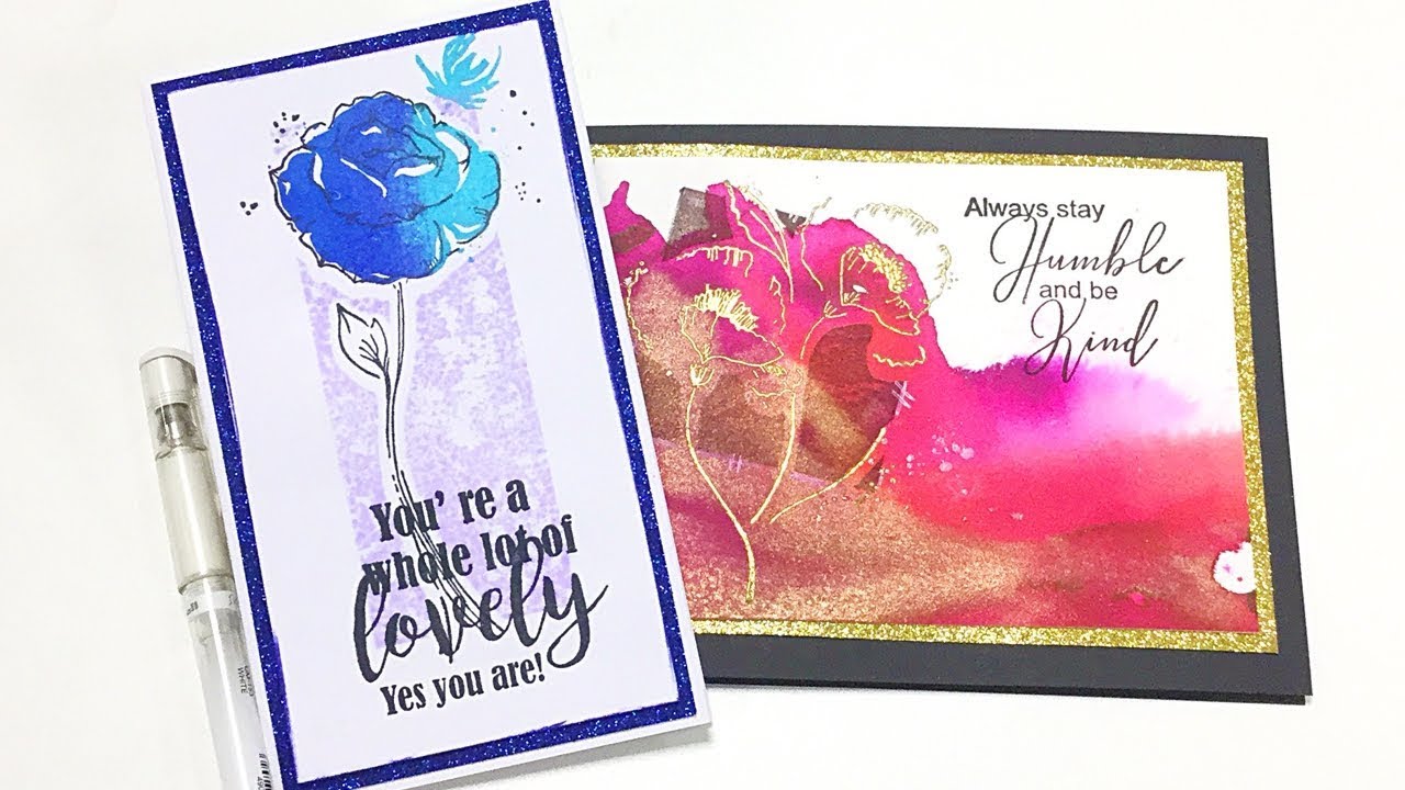 Stamping Techniques and Watercolouring