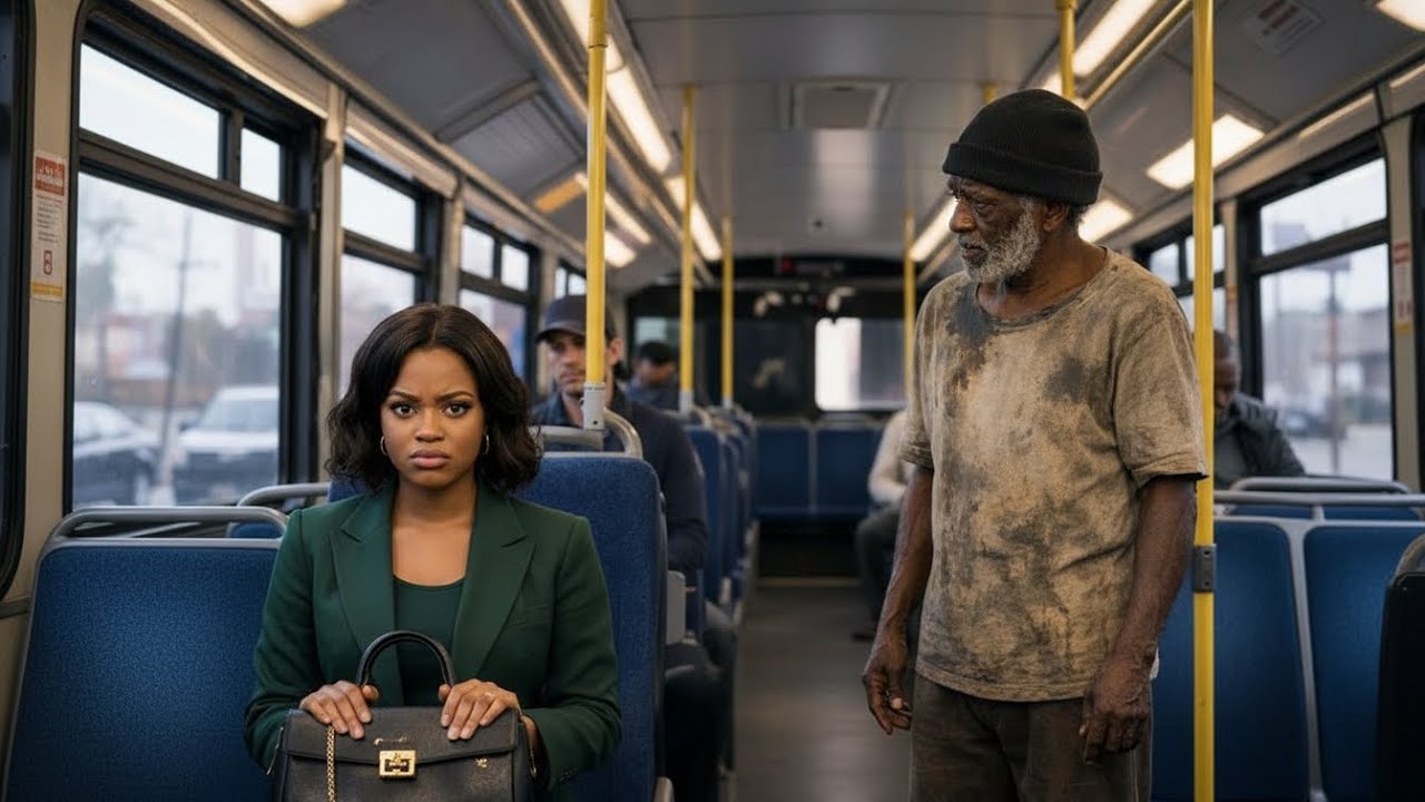 Rich Girl Refused To Give Seat To A 'Beggar' On The Bus, Little Did She Know CEO Holding Interview