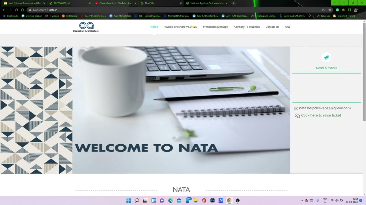 NATA 2022  NEW UPDATE AVAILABLE NOW  INFORMATION BROCHURE .